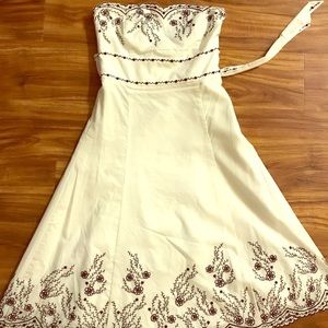 White House Black Market strapless dress